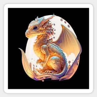 Young Cute Dragon New Dragon Art Sticker